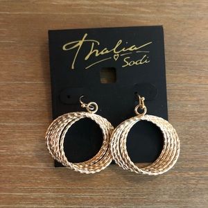 Thalia Sodi Gold Colored Earrings (NWT)